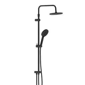 947000300 apollo душ.система: верхн. душ 235 мм, ручн душ 3 ф-ции 125*215 мм, душ.штанга 1050-1450, черный