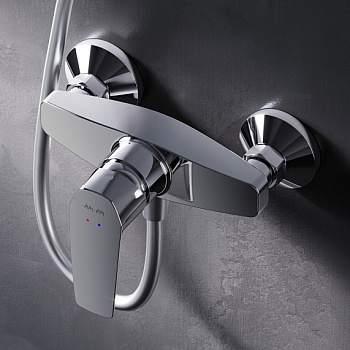 смеситель для душа gem f90a20000 однорычажный цвет хром