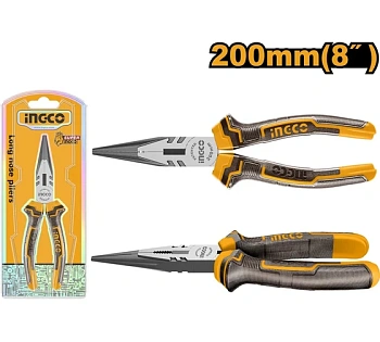 длинногубцы ingco hlnp08208 200мм