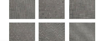 кер. плитка адажио серая орнамент 200*200 в уп. 1,04 м2 (axima)