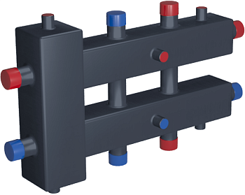 гидравлический разделитель гру+кмг 60-3ву сталь "rispa"
