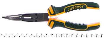 длинногубцы изогнутые jadever 200мм
