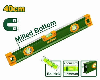 уровень 40см пузырьковый магнитный 3 глазка jadever