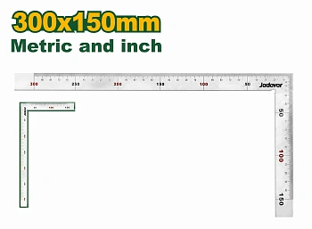 угольник 30*15см столярный металл jadever