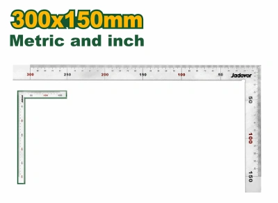 угольник 30*15см столярный металл jadever