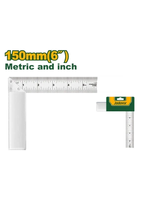 угольник 15см столярный сталь алюм.основание jadever
