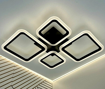 светильник потолочный мс-dk5888/8 wh (rgb) led 139w+6w 3000k+4000k+6500k [01100185]