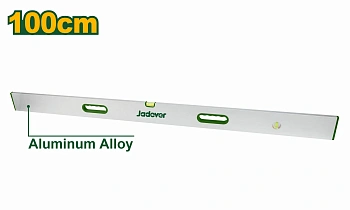 правило-уровень 100мм,2глазка,алюминиевое jadever