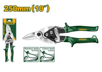 ножницы по металлу 250мм левый рез jadever