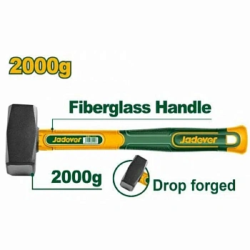 кувалда jadever фибергласовая рукоятка 2000г
