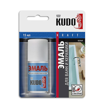 эмаль для ванн и керамики ремонтная с кисточкой белая, 15 мл