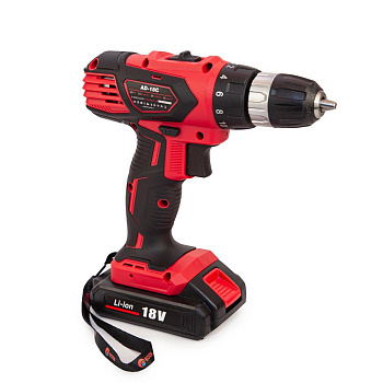 дрель-шуруповерт аккумуляторная edon ad-18, 18в, li-ion 2x2ач