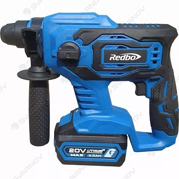 перфоратор аккумуляторный бесщеточный sds-plus redbo orh-20bl, 20в, li-ion 4ач, 2,2дж