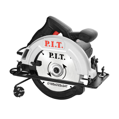 пила циркулярная сетевая p.i.t. pks185-c4, 1200вт, 185мм