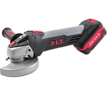 ушм аккумуляторная p.i.t. pws20h-125c/1, 20в, без акб, 125мм