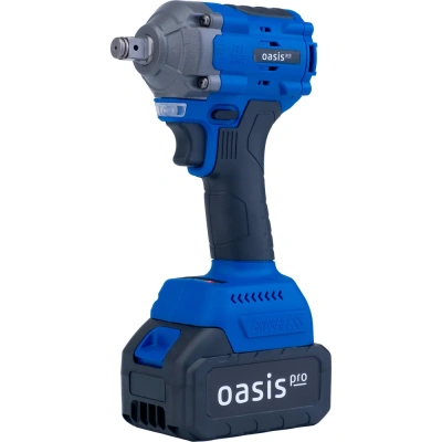 гайковерт аккумуляторный ударный бесщеточный oasis gk-750 pro, 21в,li-ion 2х4ач