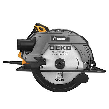 пила циркулярная сетевая deko cs2500-d, 2500вт, 210мм