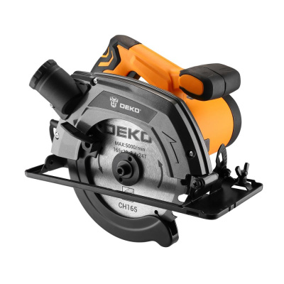пила циркулярная сетевая deko dkcs1500-160, 1500вт, 165мм
