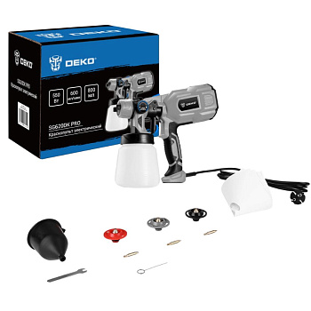 краскопульт сетевой deko sg620dk pro, 620вт, 0.6 л/мин