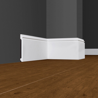 напольный плинтус ударопрочный hixps праймдекор f03 120/14