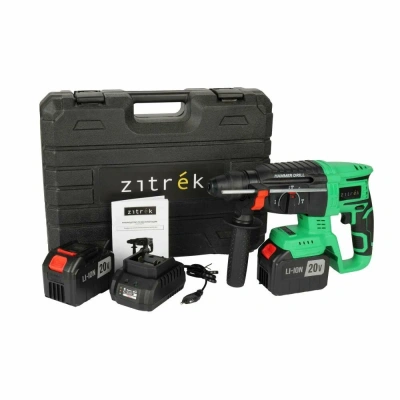 перфоратор аккумуляторный бесщеточный sds-plus zitrek zkch20 pro, 20в, li-ion 2х6ач, 2дж