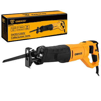 пила сабельная сетевая deko dkrs1250v, 1250вт