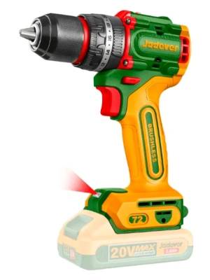 дрель-шуруповерт аккумуляторная jadever jdcdp7281/5, 20в, li-ion 2x2ач