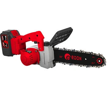 минипила цепная бесщеточная (21в.,25.4см.) edon ucs-21/25bl акк.