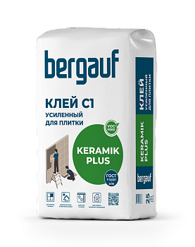 клей для плитки bergauf keramik plus 25кг (56шт/под)