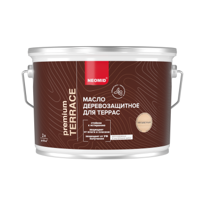 масло деревозащитное для террас "неомид" (2л)