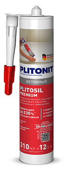 герметик plitonit plitosil premium серый 7005/ бетонный 7005 - 310 мл (1/12)