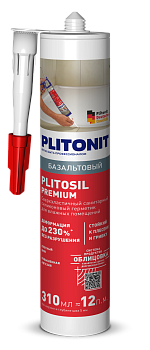 герметик plitonit plitosil premium титановый 7012/базальтовый 7012 - 310 мл (1/12)