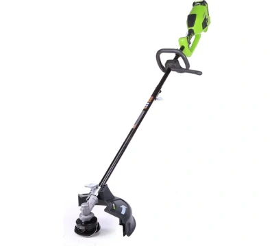 акк. триммер greenworks gd40bcb, 35см, 40в, 1*5ач li-ion, леска 2мм, нож, 5,8кг