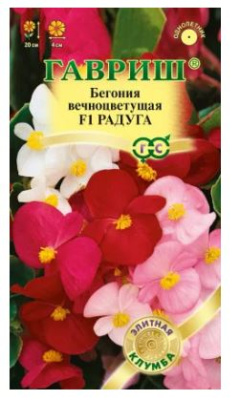 бегония вариация белая f1 вечноцв. гранул. 5 шт. пробирка
