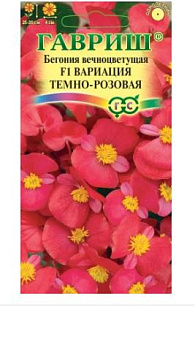 бегония вариация темн.-розовая f1 вечноцв. гранул. 5 шт. пробирка