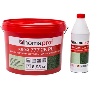 клей homaprof 777 2k pu компонент а+в 10кг