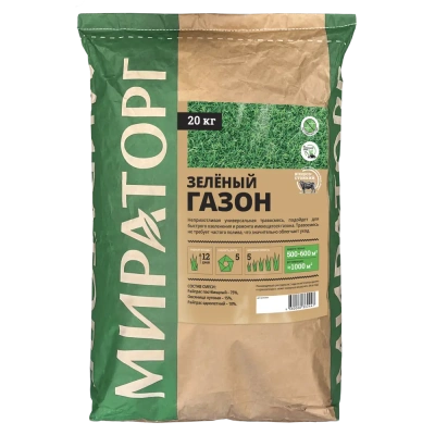 газон классический 20кг, мешок, ооо "орелагро-продукт", россия