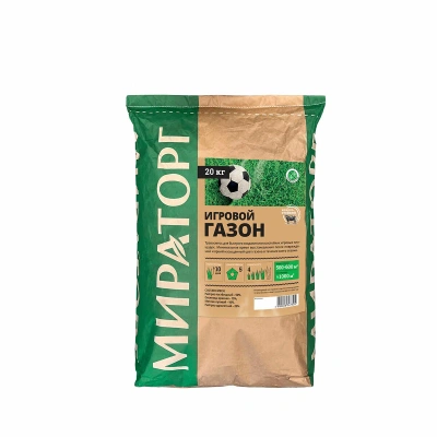 газон игровой 20кг, мешок, ооо "орелагро-продукт", россия