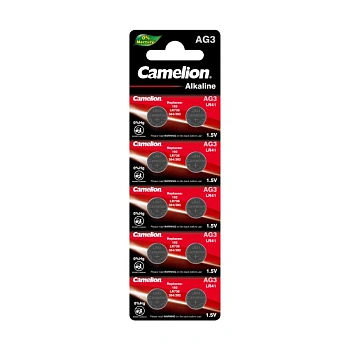 батарейка camelion g 3 bl-10 mercury free (ag3-bp10(0%hg), lr41, lr736