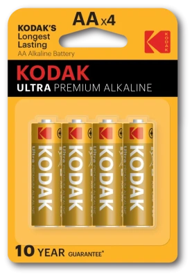батарейки kodak lr6-4bl ultra premium alkaline [ kaa-4 ud] (80/400/17600)