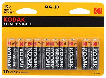 батарейки kodak lr6-8+2bl xtralife alkaline [kaa-8+2]