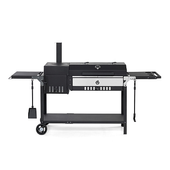 гриль-мангал gratar inclusive inc79p с печкой сталь 68.5x209x123 см