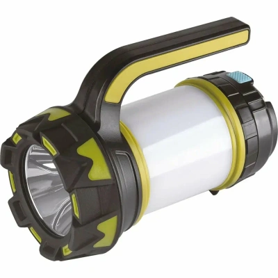 фонарь camelion led5124 (аккум. черн/зел, usb2.0, micro usb, powerbank, 5вт, 4,4 а-ч, пластик, кор.)