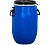 бочка пластиковая зти open top, с крышкой и хомутом, 20 л