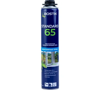 пена bostik standard 65 пистолетная полиуретановая, 800 мл.