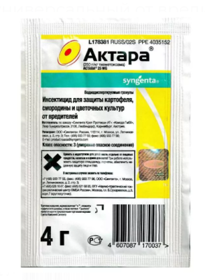 инсектицид август актара универсальный от вредителей 4г (шт)