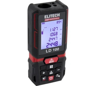 дальномер лазерный elitech hd ld100, 100 м