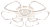 люстра 8410/6+3 wht