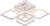 люстра 8491/4+1 wht