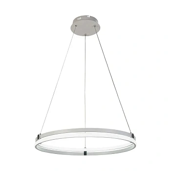 люстра подвесная светодиодная 6038/1 wht+chr 136w